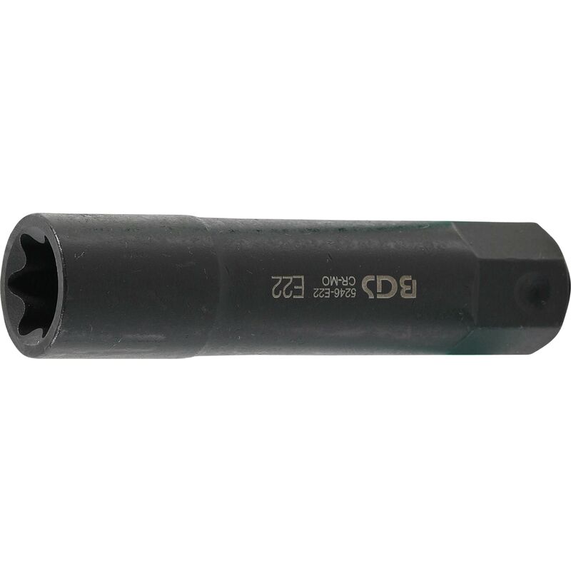 foto del prodotto bgs technic bussola profilo e, extra lungo attacco esagonale esterno da 22 mm e22