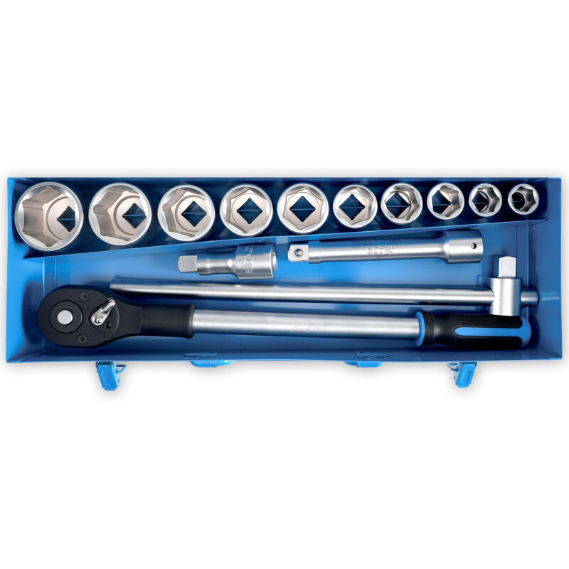 immagine 0 del prodotto bgs technic bussole a cricchetto 3 4 da 22 a 50 mm e accessori in cofanetto