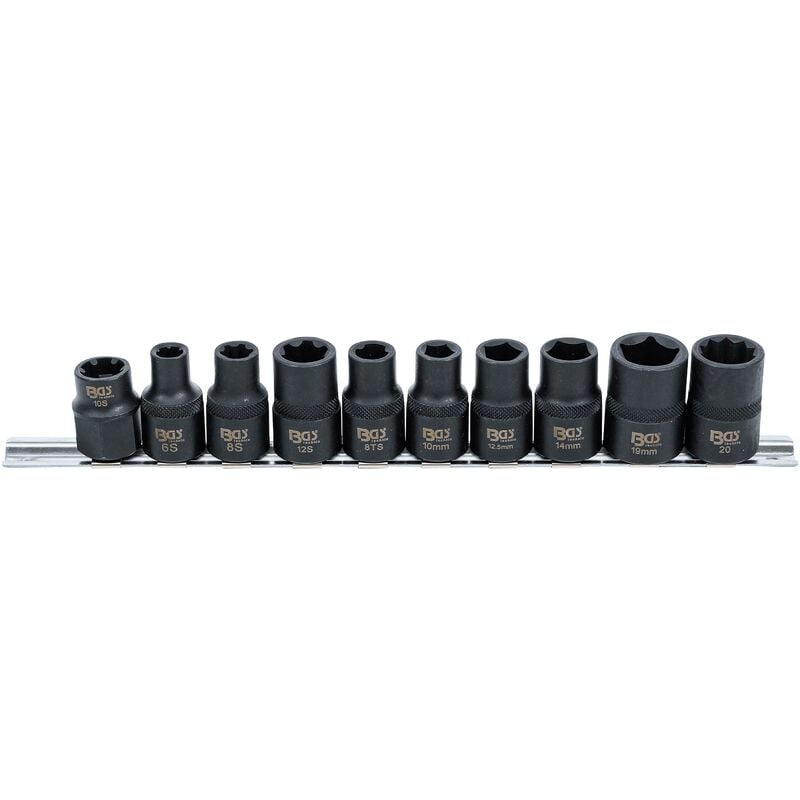 foto del prodotto bgs technic bussole speciali per veicoli industriali 3 5 6 10 lati 10 pz.