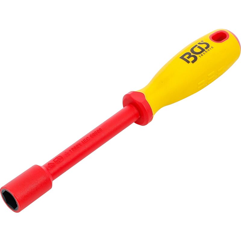 foto del prodotto bgs technic cacciavite e chiave a bussola per elettricisti esagonale 14 mm lunghezza della lama 125 mm
