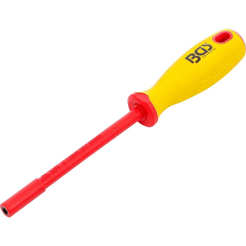 foto del prodotto bgs technic cacciavite e chiave a bussola per elettricisti esagonale 4 mm lunghezza della lama 125 mm