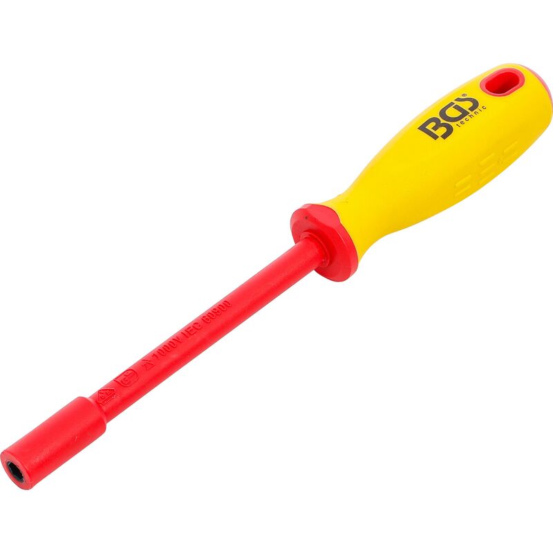 foto del prodotto bgs technic cacciavite e chiave a bussola per elettricisti esagonale 5,5 mm lunghezza della lama 125 mm