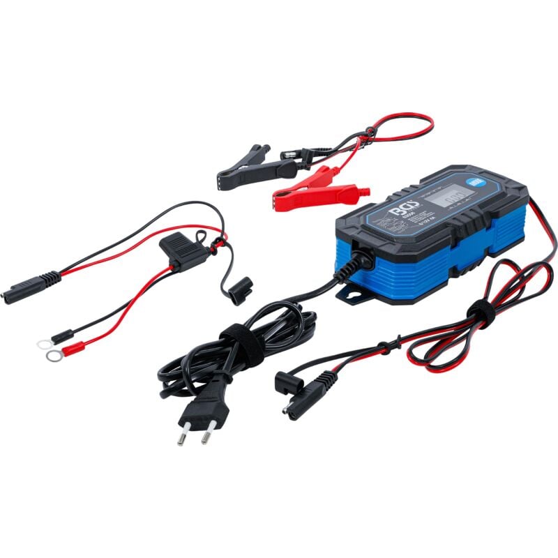 foto del prodotto bgs technic carica batterie digitale 6 12 v 4 a