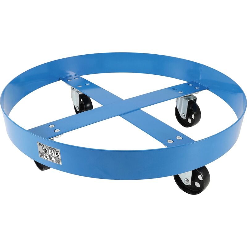 foto del prodotto bgs technic carrello per fusti dimensioni standard fusti da 200 l
