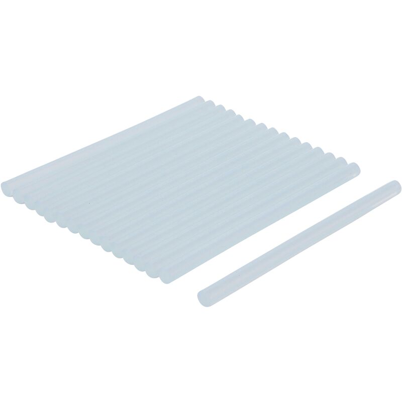 foto del prodotto bgs technic cartucce per colla a caldo trasparente 11 mm, 200 mm 16 pz
