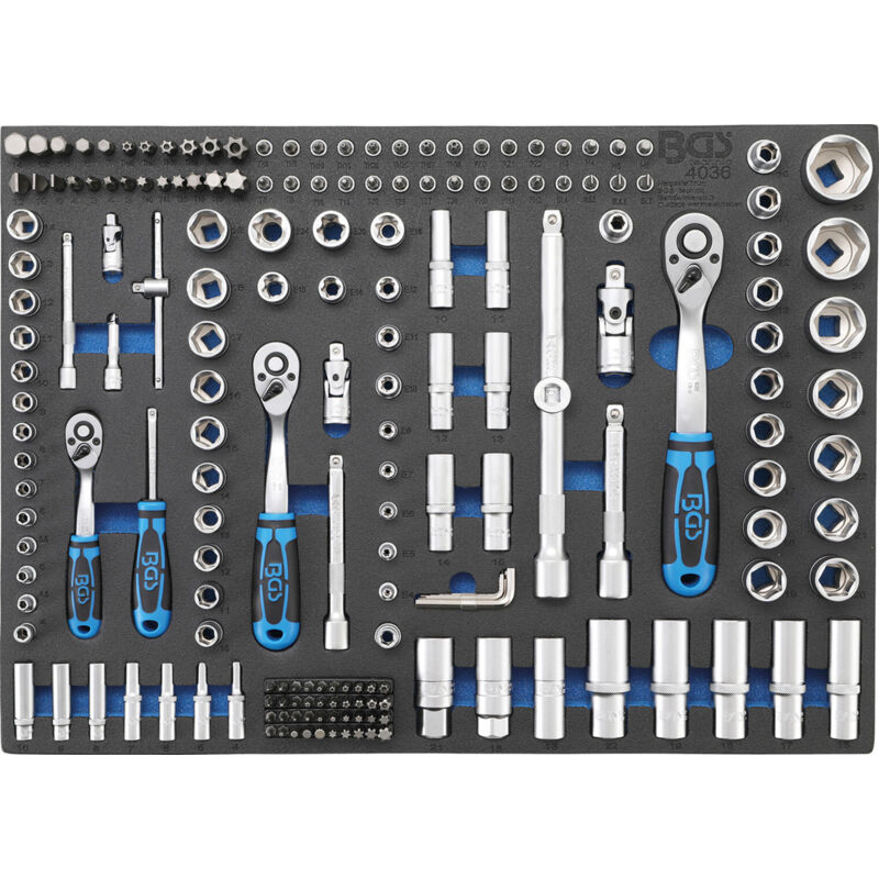 foto del prodotto bgs technic chiave a bussola e inserto a cricchetto 3 3 completo