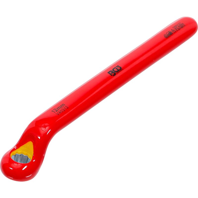 foto del prodotto bgs technic chiave ad anello semplice per elettricisti gomito stretto 12 mm