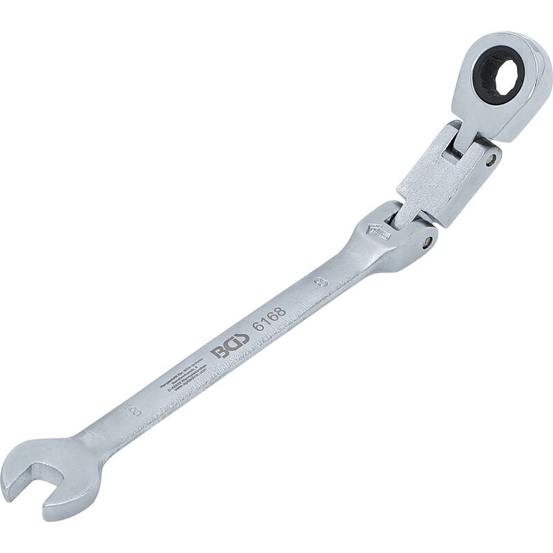 foto del prodotto bgs technic chiave combinata a cricchetto con doppio snodo regolabile 8 mm