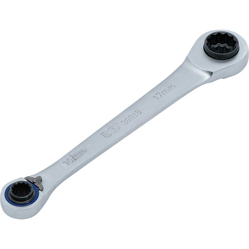foto del prodotto bgs technic chiave combinata a doppio cricchetto 4 in 1 10 x 12, 14 x 17 mm
