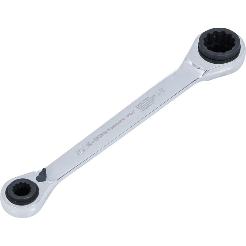 foto del prodotto bgs technic chiave combinata a doppio cricchetto 4 in 1 10 x 13 x 17 x 19 mm