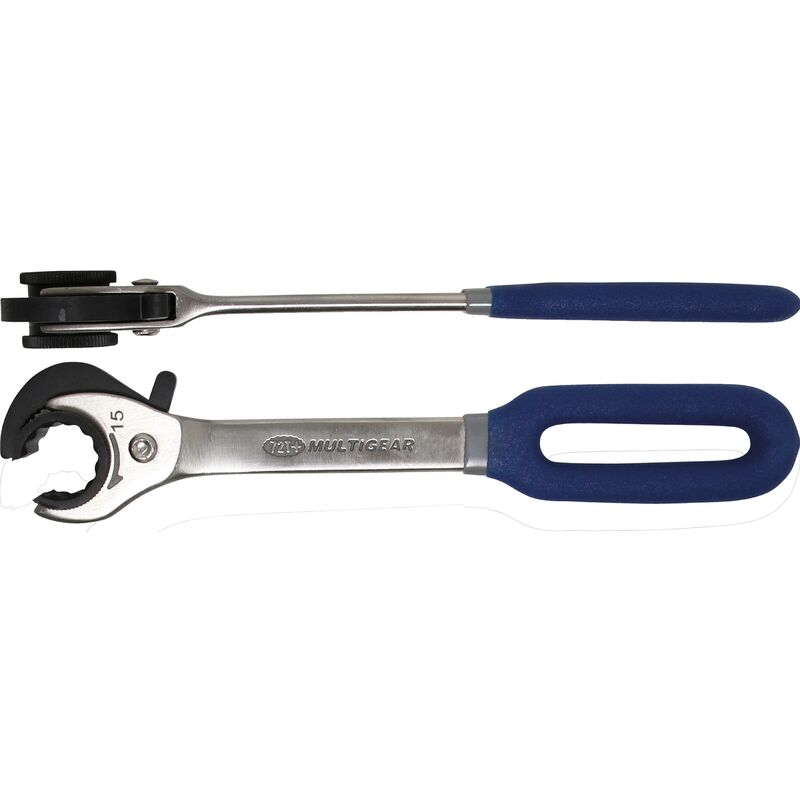 foto del prodotto bgs technic chiave combinata a doppio cricchetto, con bocca aperta 15 mm