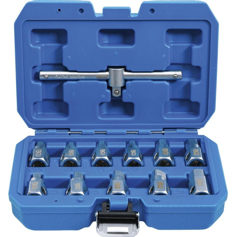 foto del prodotto bgs technic chiavi per tappi di scarico 12 pezzi cromo vanadio