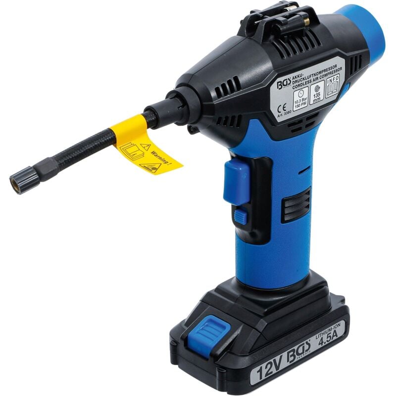 foto del prodotto bgs technic - compressore d'aria a batteria