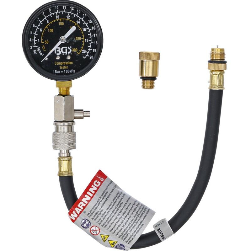 foto del prodotto bgs technic - comprimometro, tester di compressione per moto m12 m14