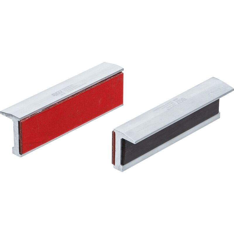 foto del prodotto bgs technic coppia copriganasce per morsa da banco alluminio larghezza 100 mm 2 pz.