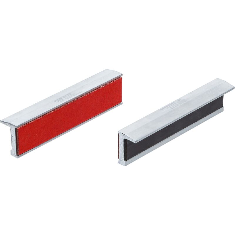 foto del prodotto bgs technic coppia copriganasce per morsa da banco alluminio larghezza 125 mm 2 pz.