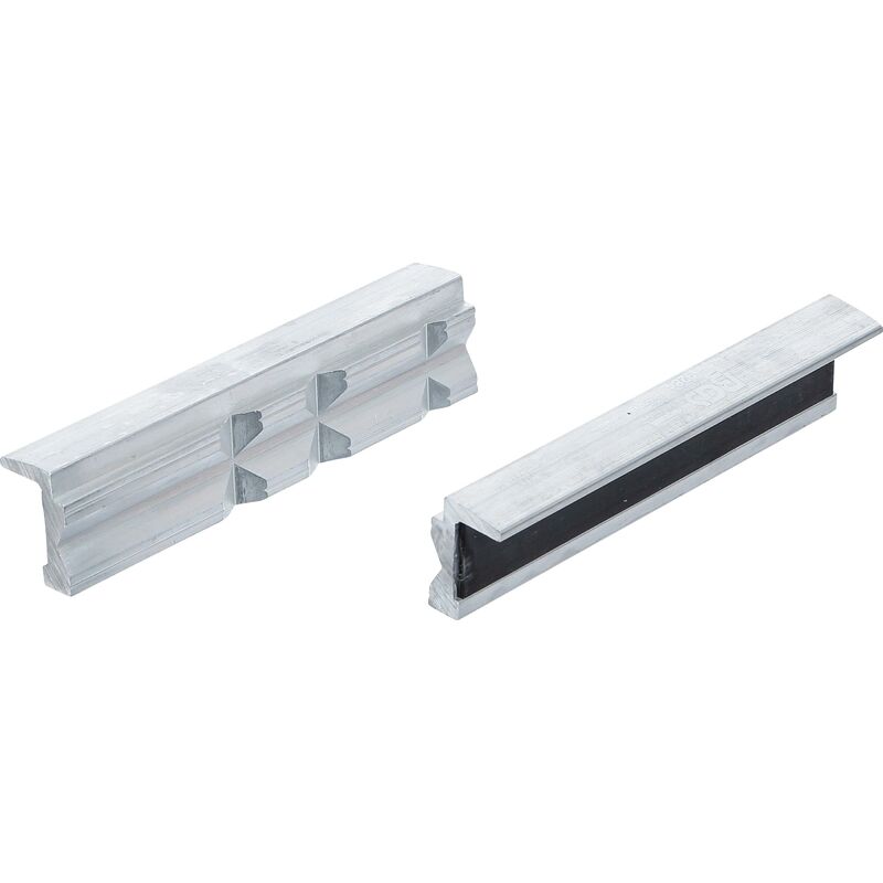 foto del prodotto bgs technic coppia copriganasce per morsa da banco alluminio larghezza 125 mm 2 pz.