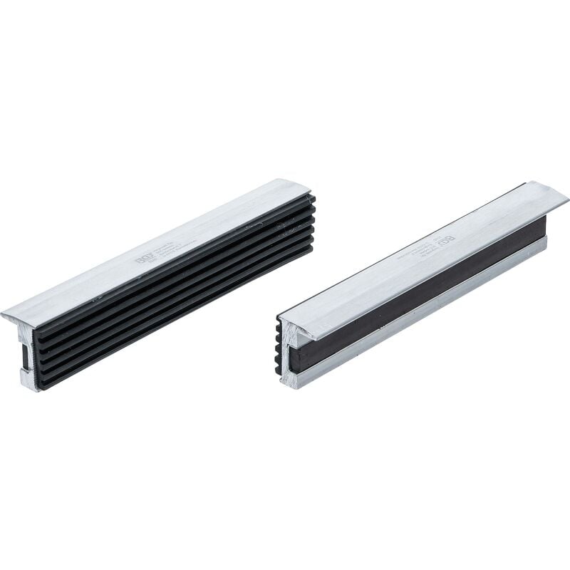 foto del prodotto bgs technic coppia copriganasce per morsa da banco alluminio larghezza 150 mm 2 pz.