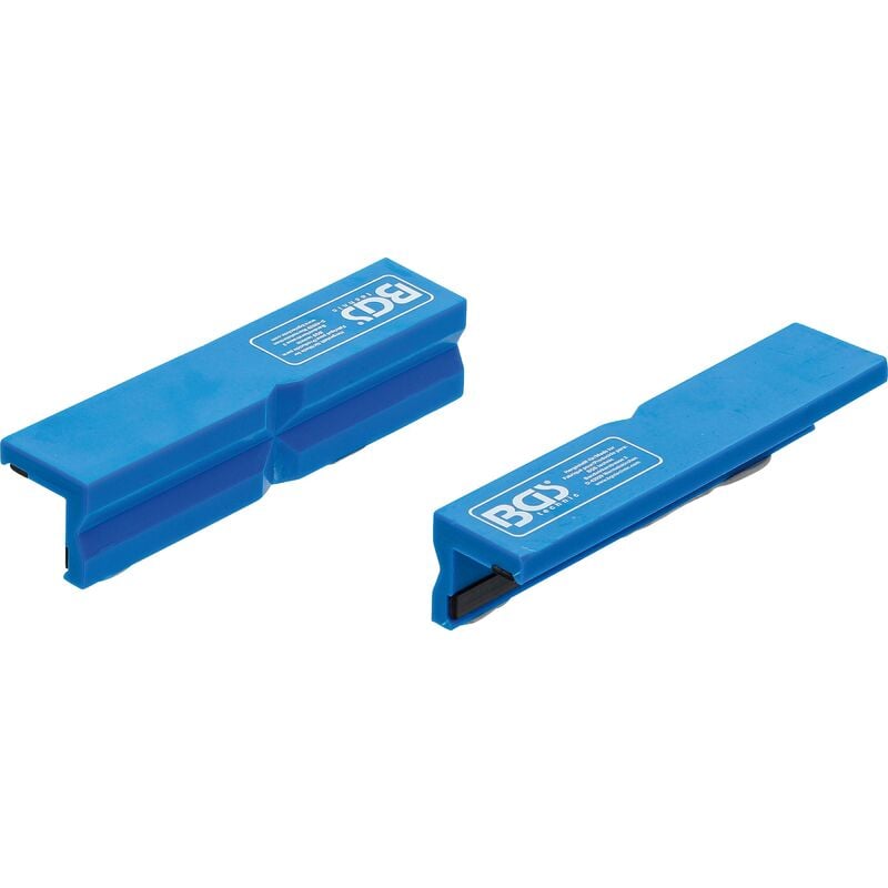 foto del prodotto bgs technic coppia copriganasce per morsa da banco plastica larghezza 125 mm 2 pz.