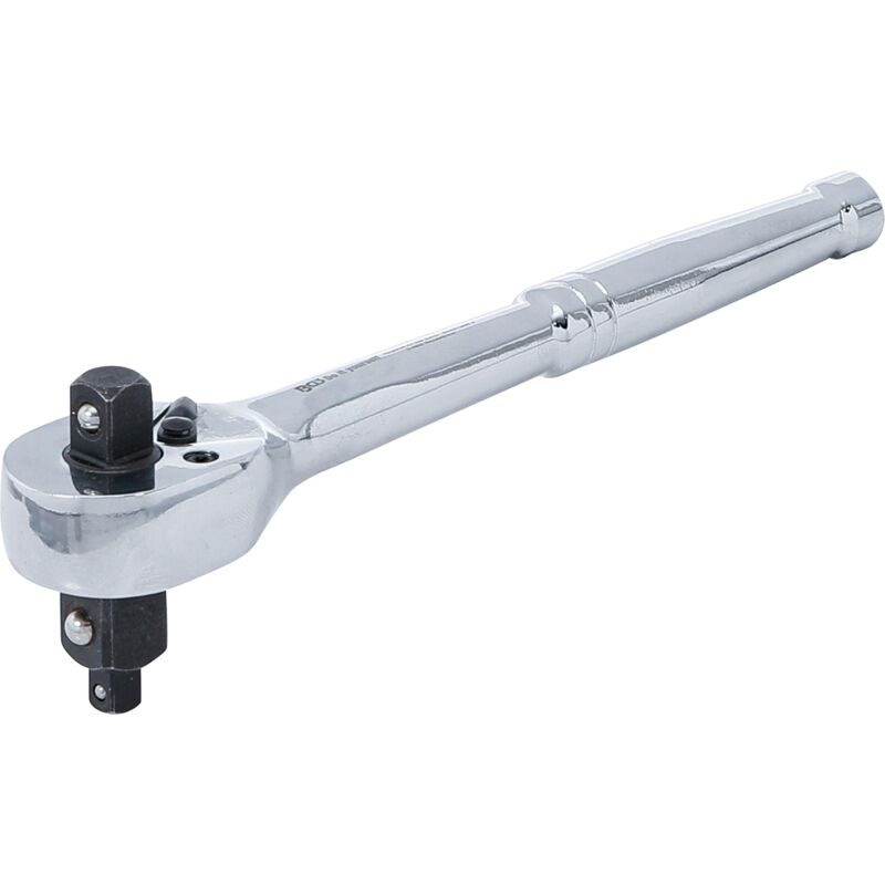 foto del prodotto bgs technic cricchetto reversibile acciaio massiccio dentatura fine 3 in 1 6,3 mm 1 4 10 mm 3 8 12,5 mm 1 2 