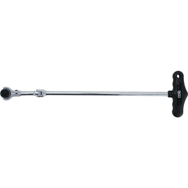 foto del prodotto bgs technic cricchetto testa snodata con impugnatura a t, snodato 6,3 mm 1 4 