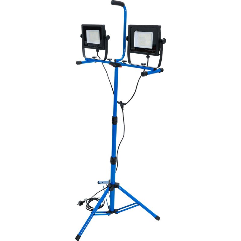 foto del prodotto bgs technic faro da lavoro duo smd led con treppiedi 2 x 70 w