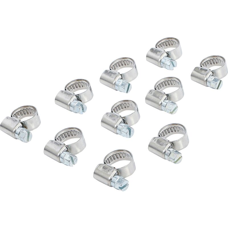 foto del prodotto bgs technic fascetta stringitubo, 8 x 12 mm, in acciaio inox, 10 pezzi, 1 pezzo, 8095 8 x 12