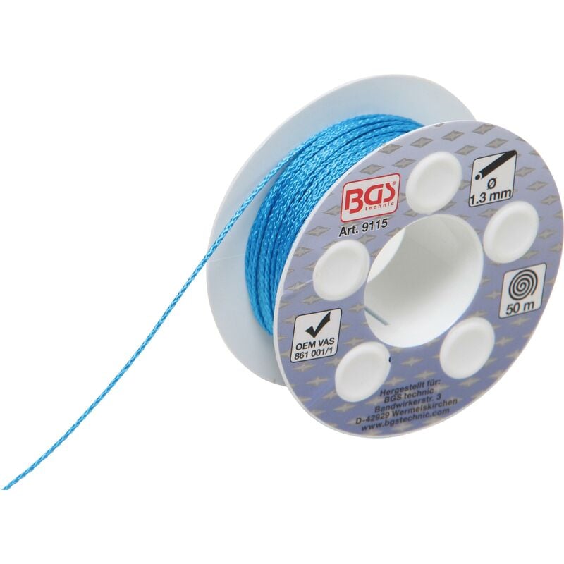 foto del prodotto bgs technic filo in nylon per taglio sigillante cristalli 50 m 115 dan