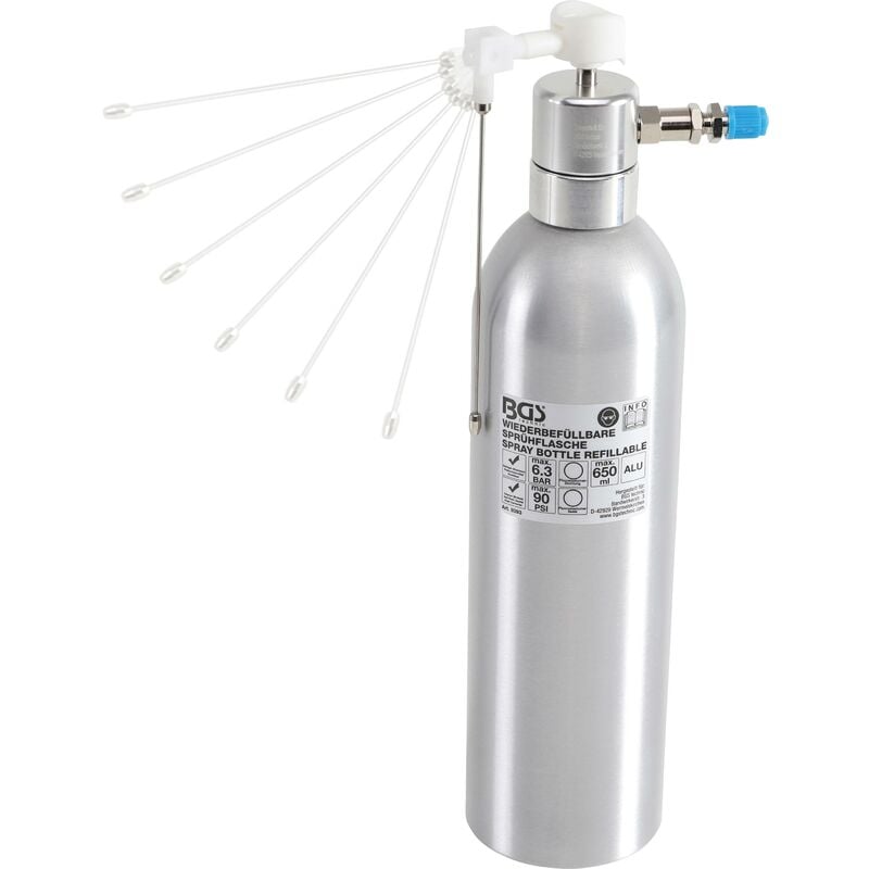 foto del prodotto bgs technic flacone vaporizzatore pneumatico versione in alluminio 650 ml