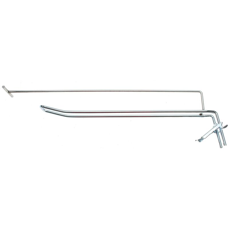 foto del prodotto bgs technic gancio doppio 300 x 4,8 mm con supporto e pin trasversale