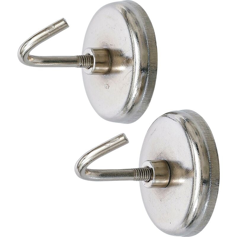 foto del prodotto bgs technic gancio magnetico rotondo 34 mm 2 pz. 3,5 kg