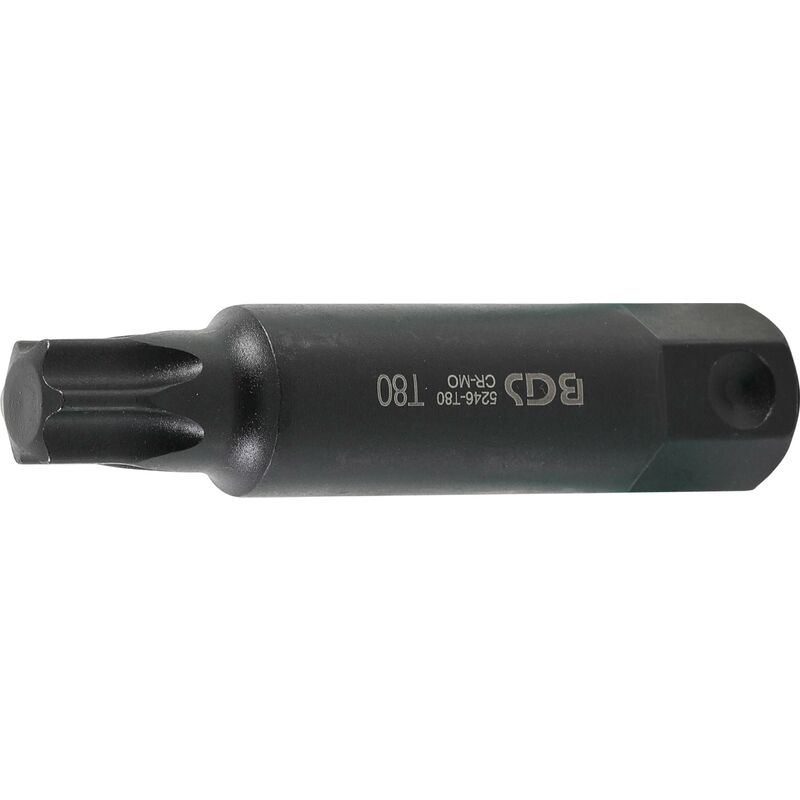 foto del prodotto bgs technic inserto lunghezza 100 mm attacco esagono esterno 22 mm profilo a t per torx t80