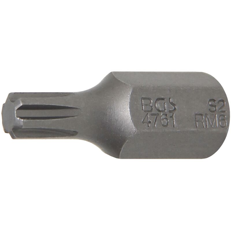 foto del prodotto bgs technic inserto lunghezza 30 mm attacco esagono esterno 10 mm 3 8 profilo a cuneo per ribe m6