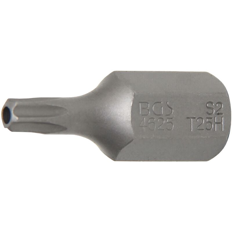 foto del prodotto bgs technic inserto lunghezza 30 mm attacco esagono esterno 10 mm 3 8 profilo a t per torx con alesatura t25