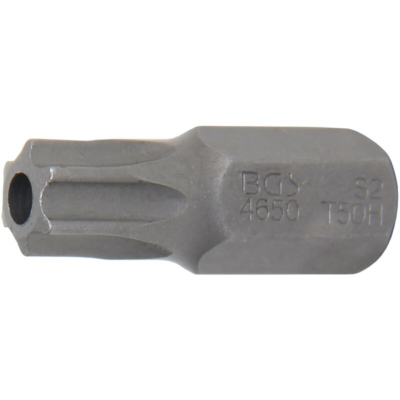 foto del prodotto bgs technic inserto lunghezza 30 mm attacco esagono esterno 10 mm 3 8 profilo a t per torx con alesatura t50