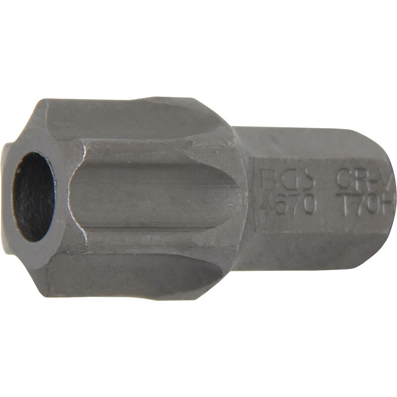 foto del prodotto bgs technic inserto lunghezza 30 mm attacco esagono esterno 10 mm 3 8 profilo a t per torx con alesatura t70