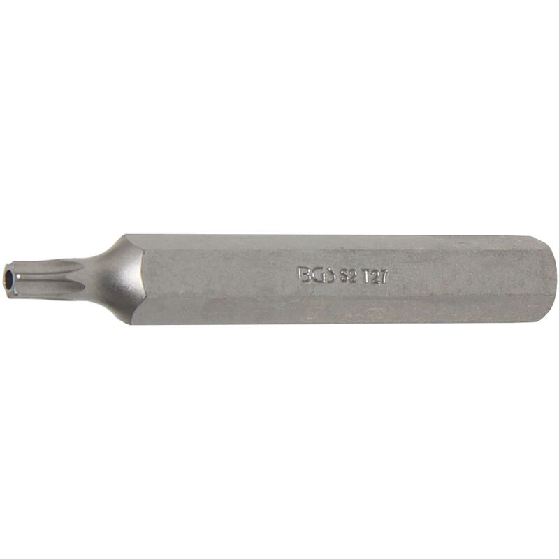 foto del prodotto bgs technic inserto lunghezza 75 mm attacco esagono esterno 10 mm 3 8 profilo a t per torx con alesatura t27