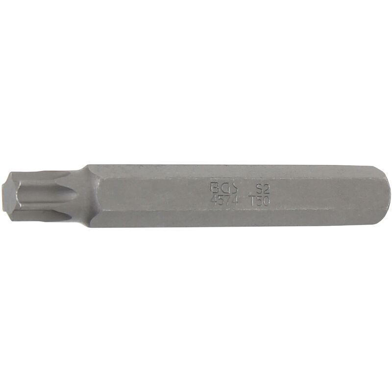 foto del prodotto bgs technic inserto lunghezza 75 mm attacco esagono esterno 10 mm 3 8 profilo a t per torx t50