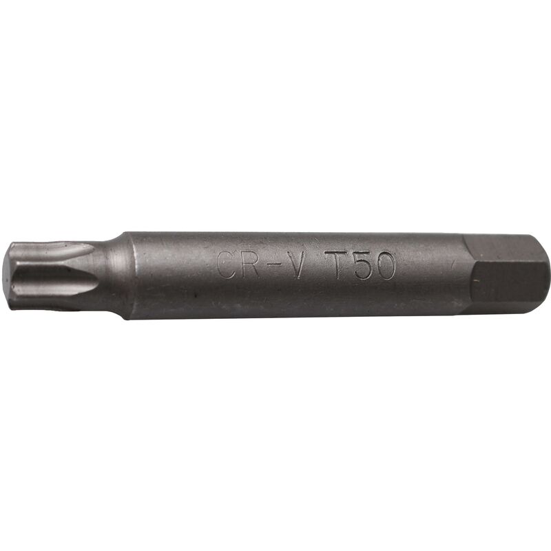 foto del prodotto bgs technic inserto lunghezza 75 mm attacco esagono esterno 10 mm 3 8 profilo a t per torx t50