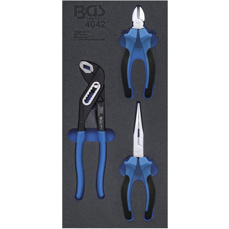 foto del prodotto bgs technic inserto servitore 1 3 set 3 pinze assortite complete