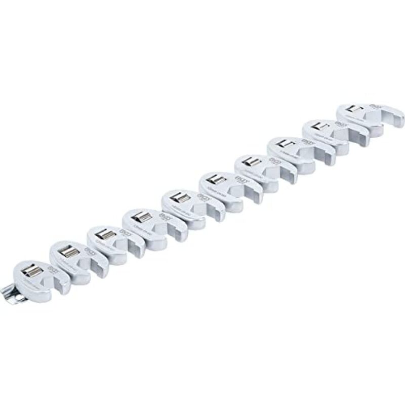 foto del prodotto bgs technic juego de llaves de boca hexagonal abierta crowfoot entrada 10 mm 3 8 10 19 mm 10 piezas