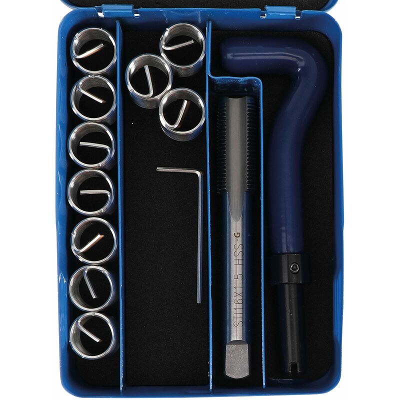 foto del prodotto bgs technic juego de reparaci n de roscas m11 x 1,5 14 piezas