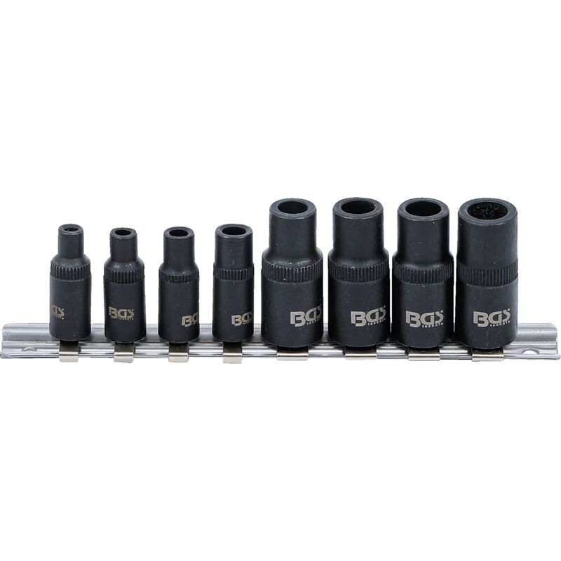 foto del prodotto bgs technic juego de sujeci n de machos hex gono interno de 6,3 mm 1 4 10 mm 3 8 magn tico 8 piezas