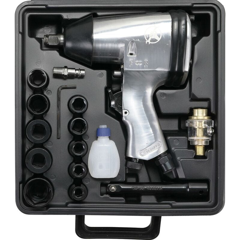 foto del prodotto bgs technic kit avvitatore pneumatico ad impulsi 12,5 mm 1 2 312 nm 16 pz.