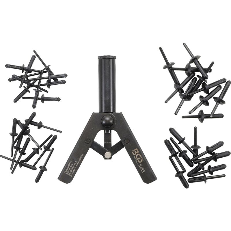 foto del prodotto bgs technic kit di pinze per rivetti in plastica 41 pz.