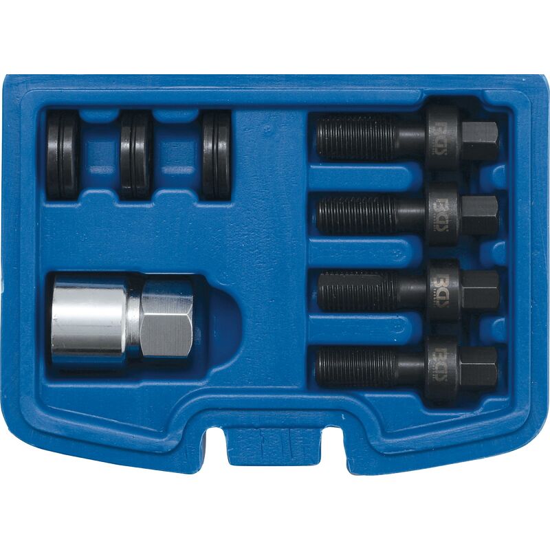 foto del prodotto bgs technic kit di riparazione filetti per perni e dadi delle ruote m12 m14 8 pz.