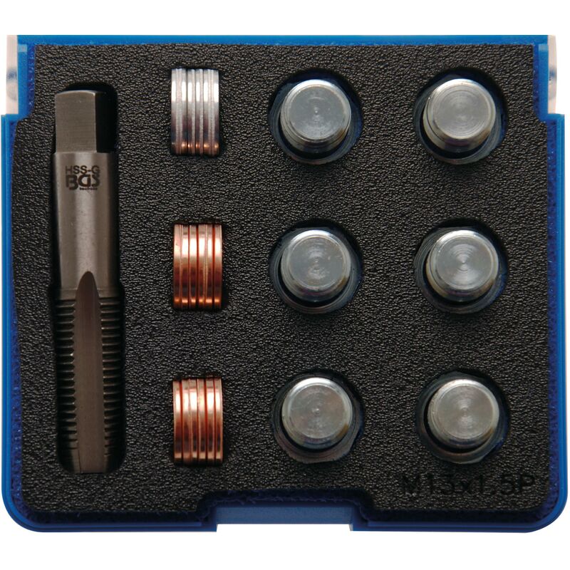 foto del prodotto bgs technic kit di riparazione per filettatura scarico olio m13 x 1,5 mm