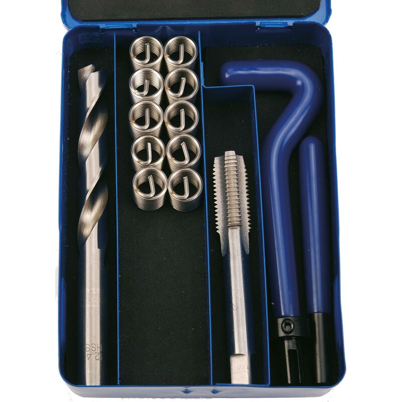 foto del prodotto bgs technic kit di riparazione per filetti m10 x 1,0 14 pz.