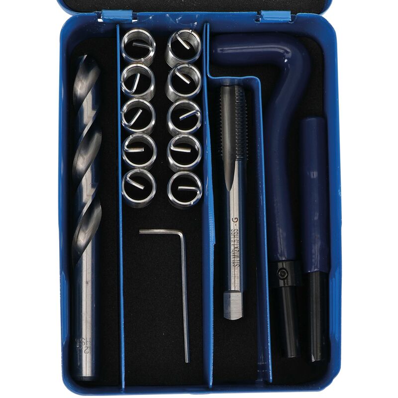 foto del prodotto bgs technic kit di riparazione per filetti m12 x 1,5 mm 14 pz.