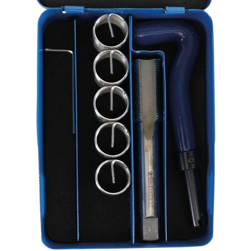 foto del prodotto bgs technic kit di riparazione per filetti m20 x 1,5 mm 7 pz.